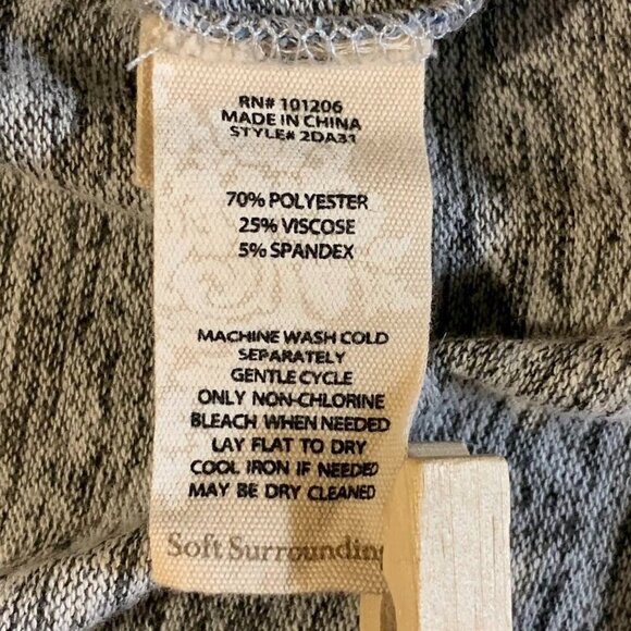 Soft Surrounding Women's Floral Knit Open Cardigan Sweat Suit Set Size S - Picture 12 of 16